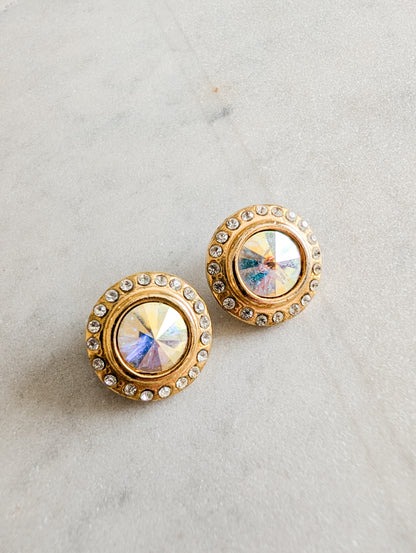 Boucles cristal américaines oreilles percées