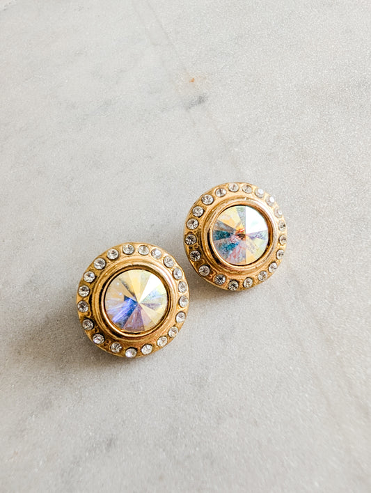 Boucles cristal américaines oreilles percées
