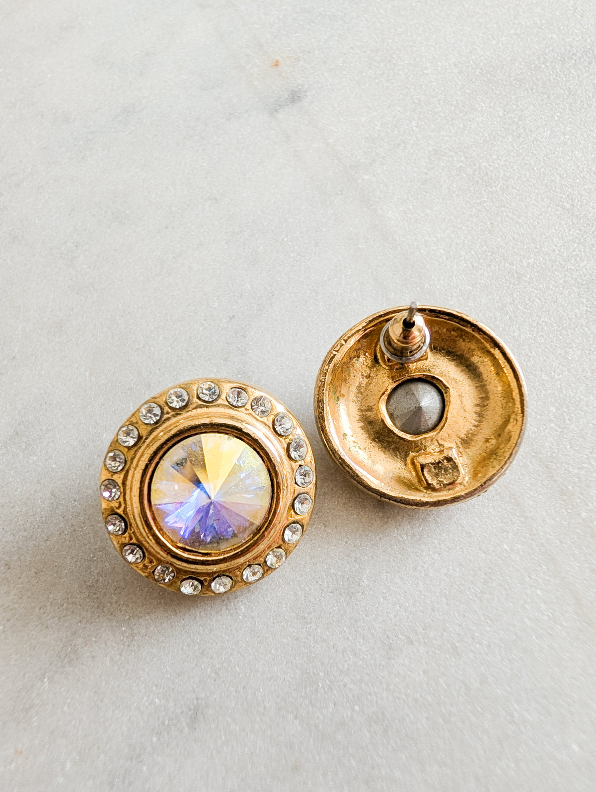 Boucles cristal américaines oreilles percées