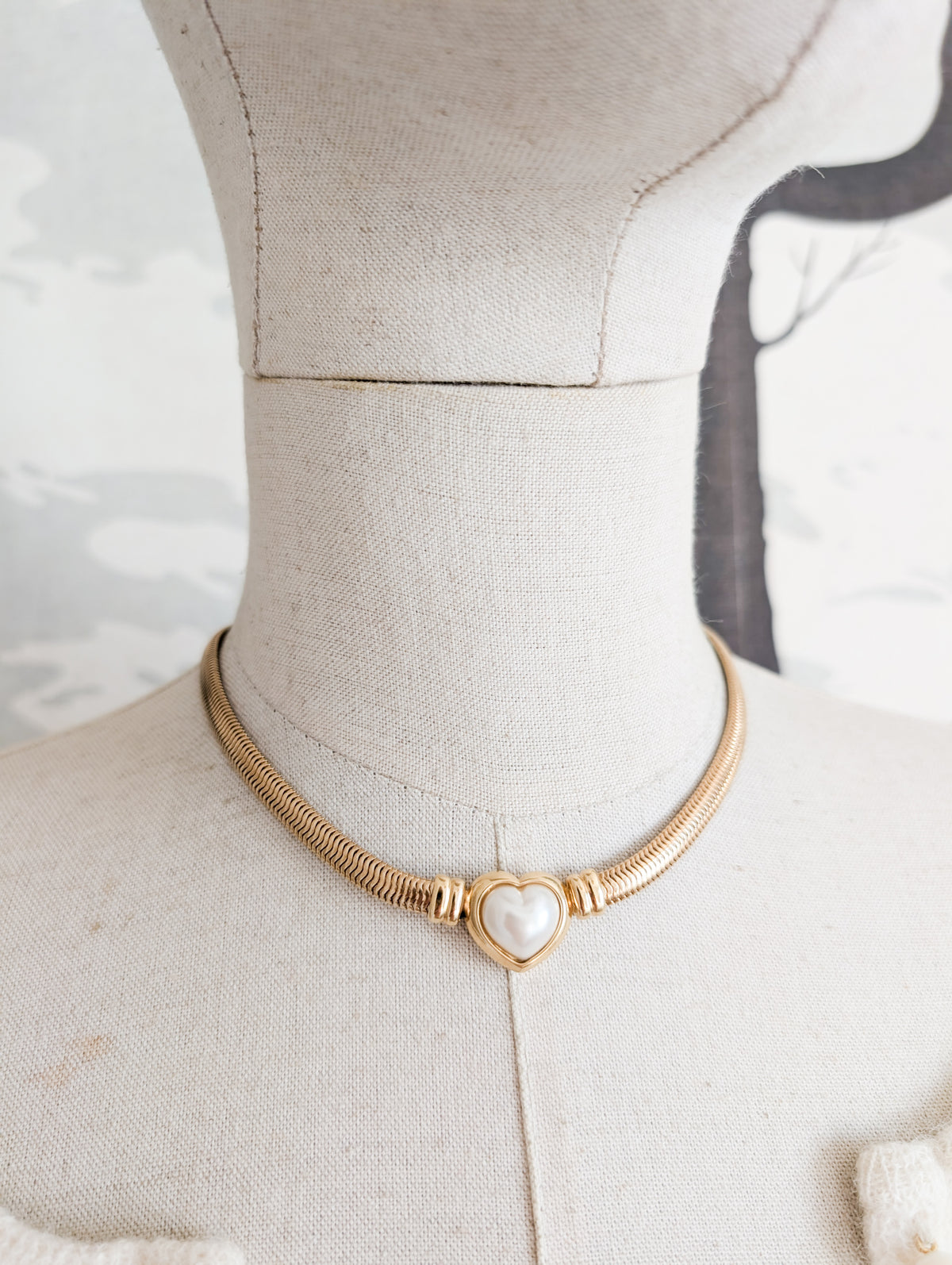 Collier coeur Agatha