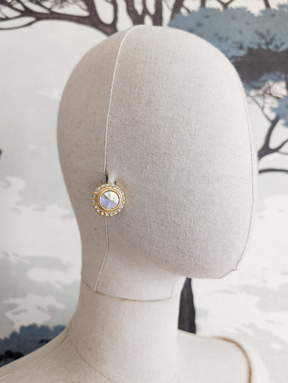Boucles cristal américaines oreilles percées