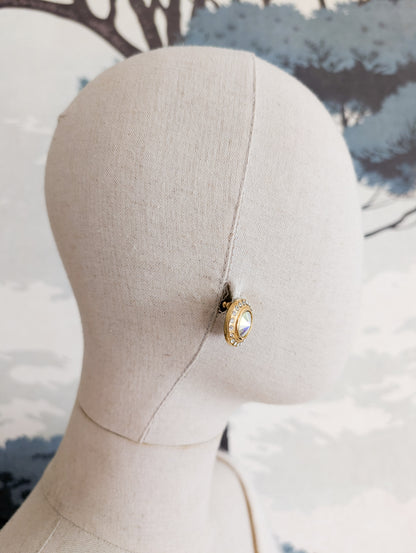 Boucles cristal américaines oreilles percées