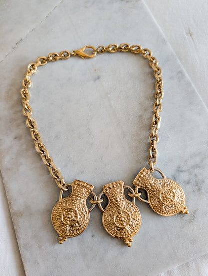 Extraordinaire collier Amphores Agatha