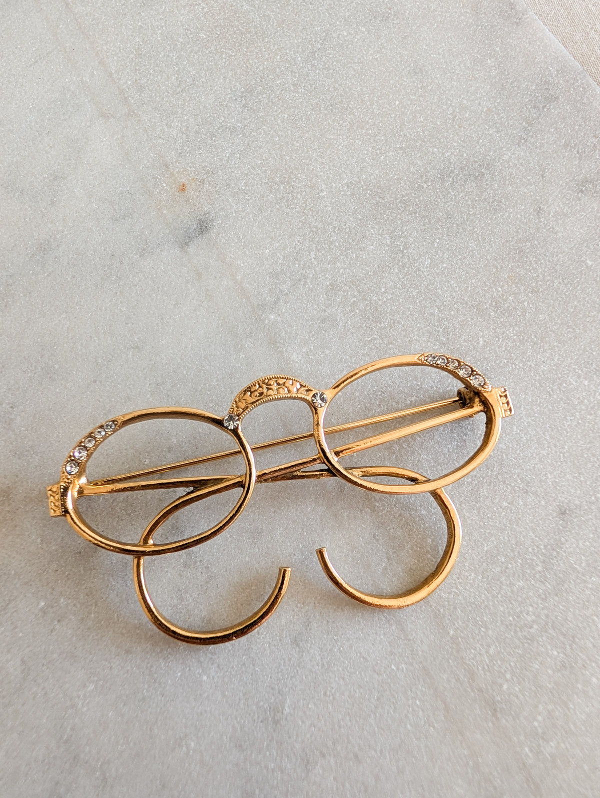 Broche américaines Lunettes