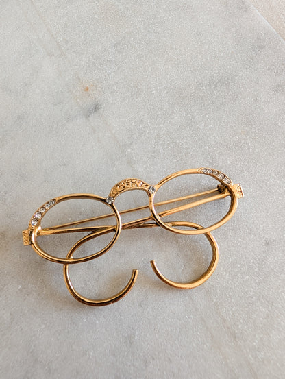 Broche américaines Lunettes