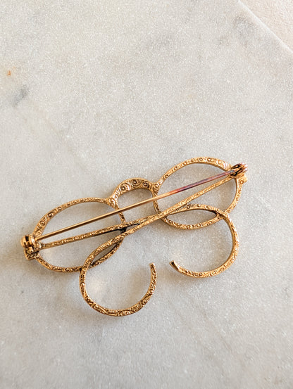 Broche américaines Lunettes