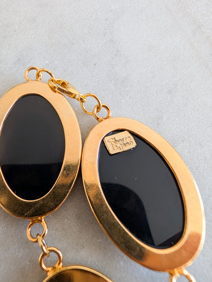 Collier cabochon noir Sharra Pagano