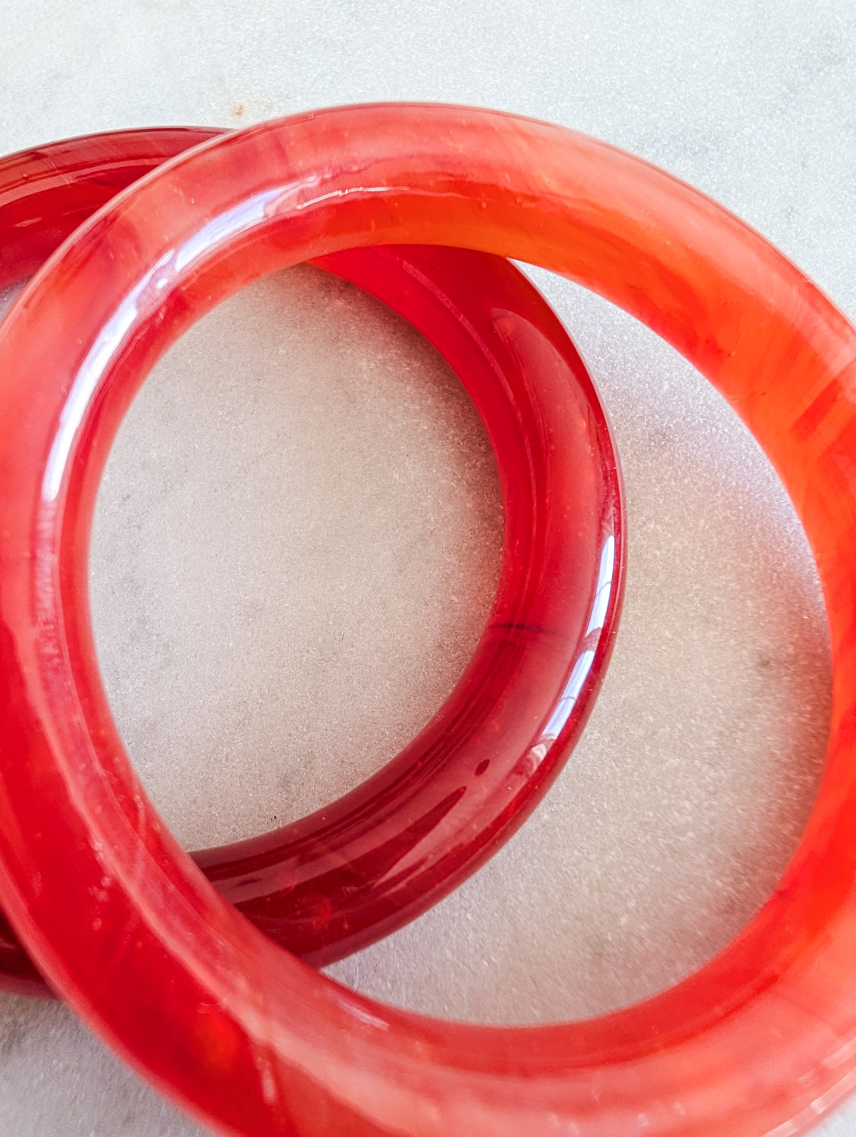 Lot de 2 bracelets italiens en verre