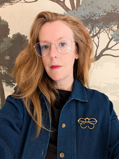Broche américaines Lunettes
