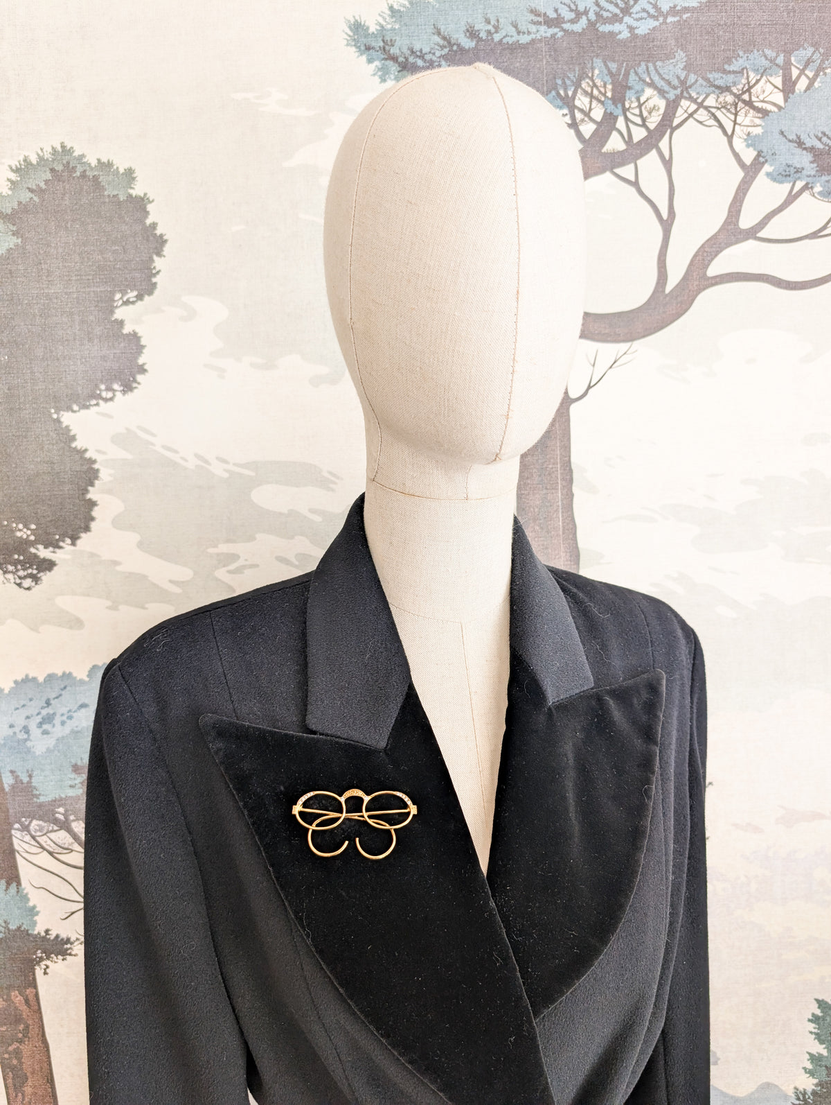 Broche américaines Lunettes