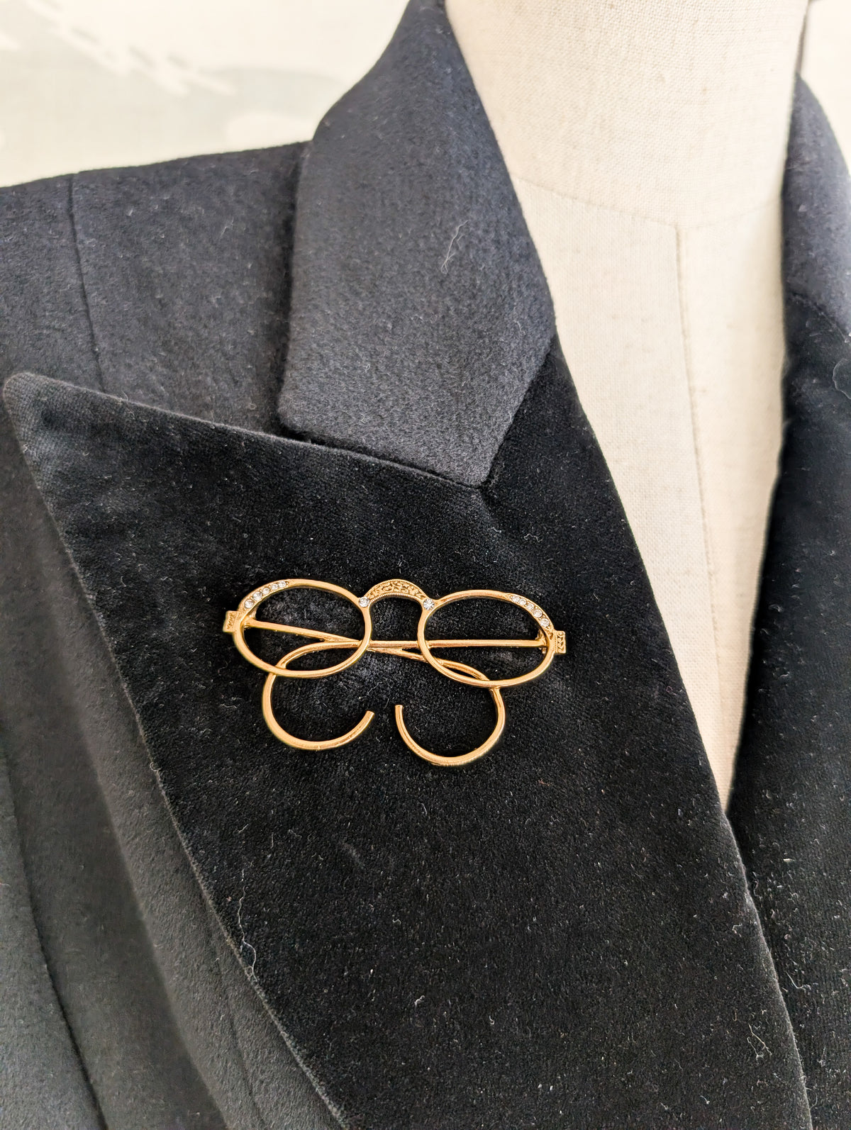 Broche américaines Lunettes