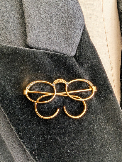 Broche américaines Lunettes