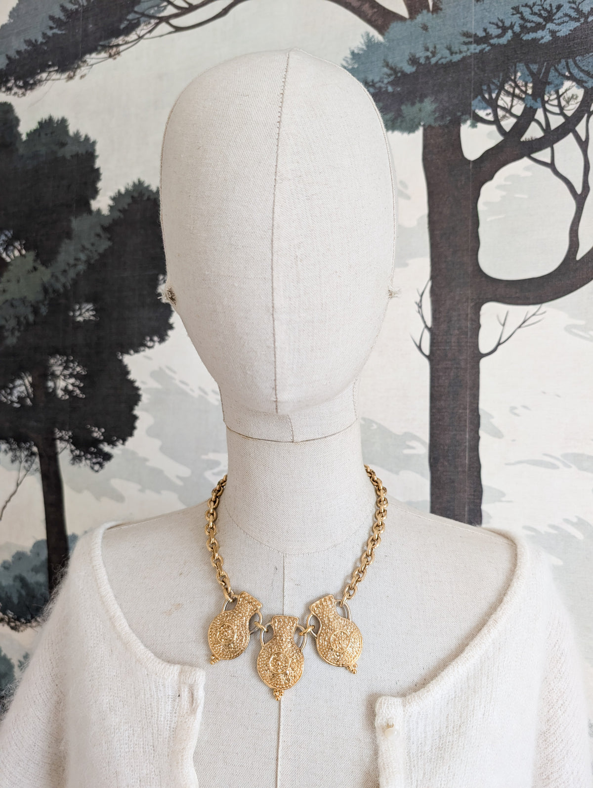 Extraordinaire collier Amphores Agatha