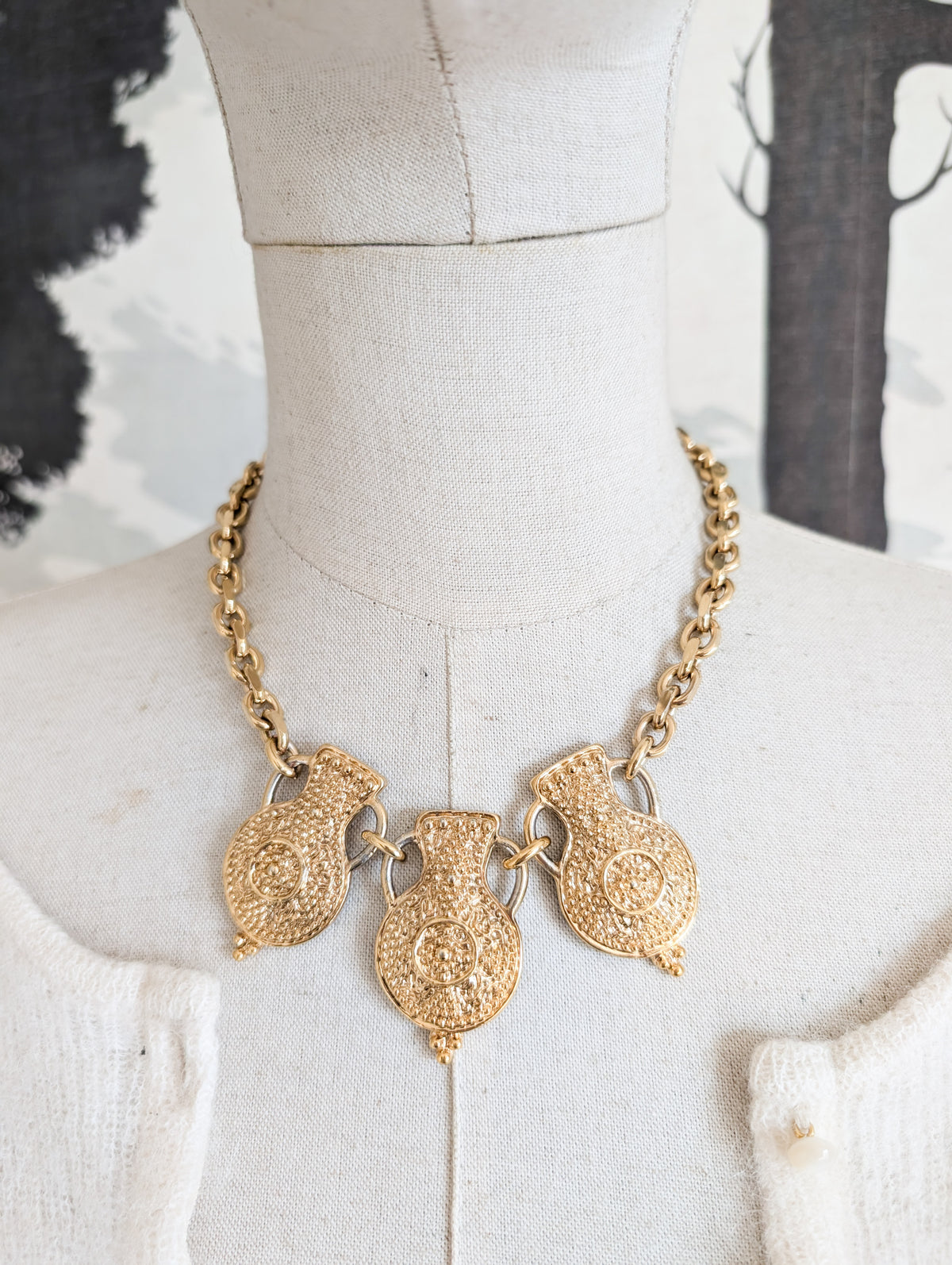 Extraordinaire collier Amphores Agatha