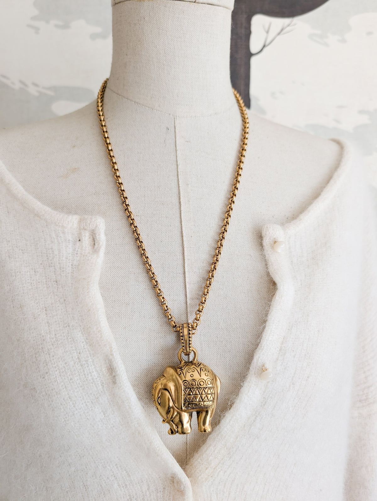 Collier éléphant Agatha