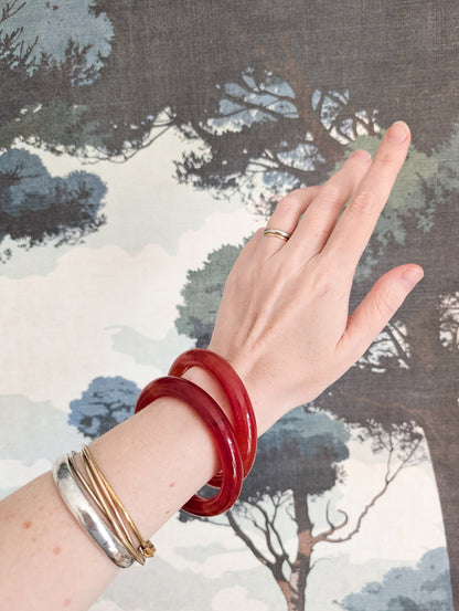 Lot de 2 bracelets italiens en verre