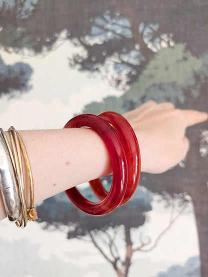 Lot de 2 bracelets italiens en verre