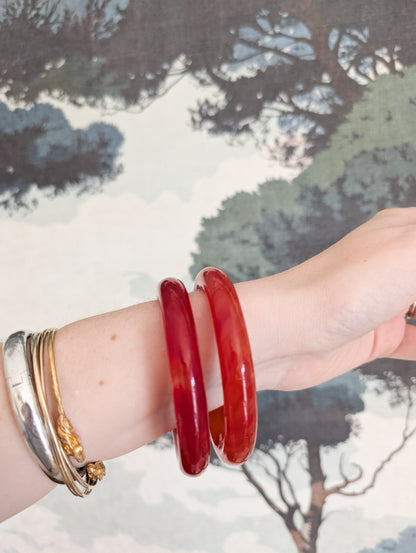 Lot de 2 bracelets italiens en verre