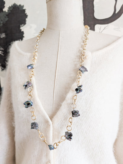 Sautoir perles veritables