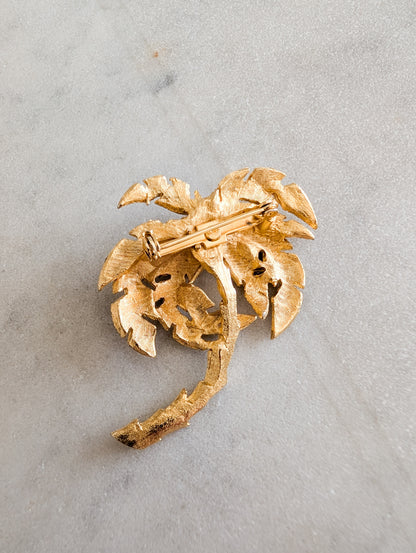 Broche palmier Américaine 1960