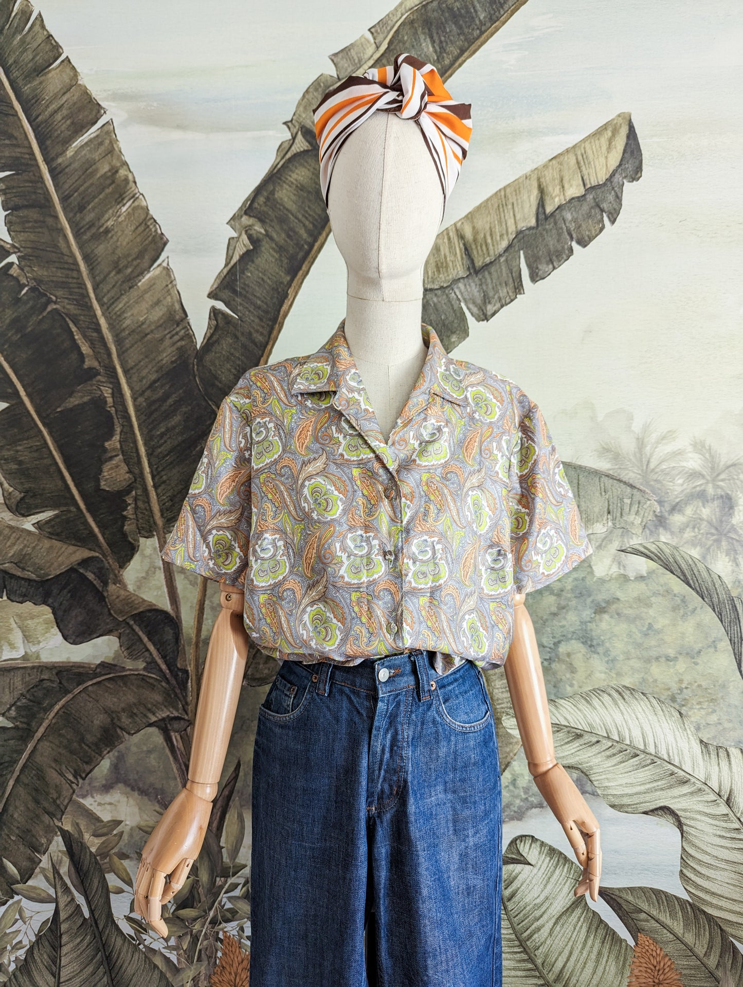 Chemise motif cachemire taille 44