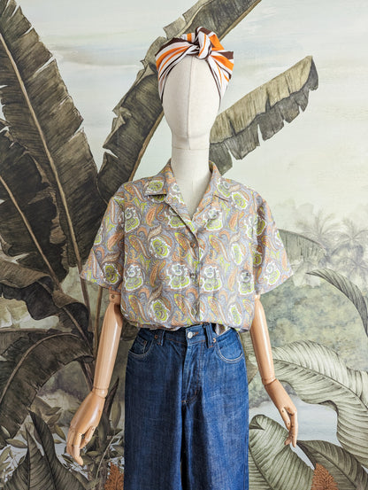 Chemise motif cachemire taille 44