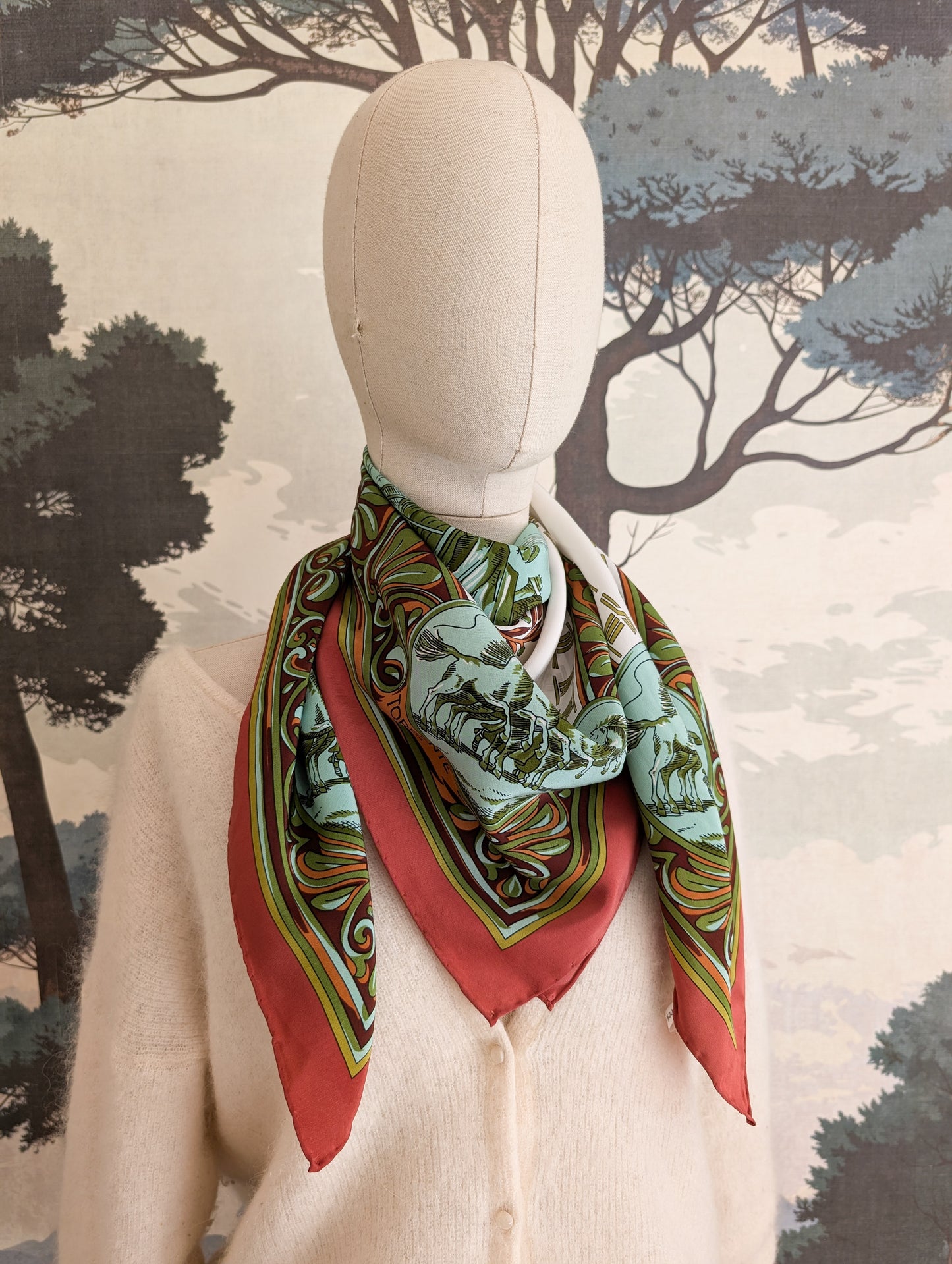 Foulard en soie Torrente