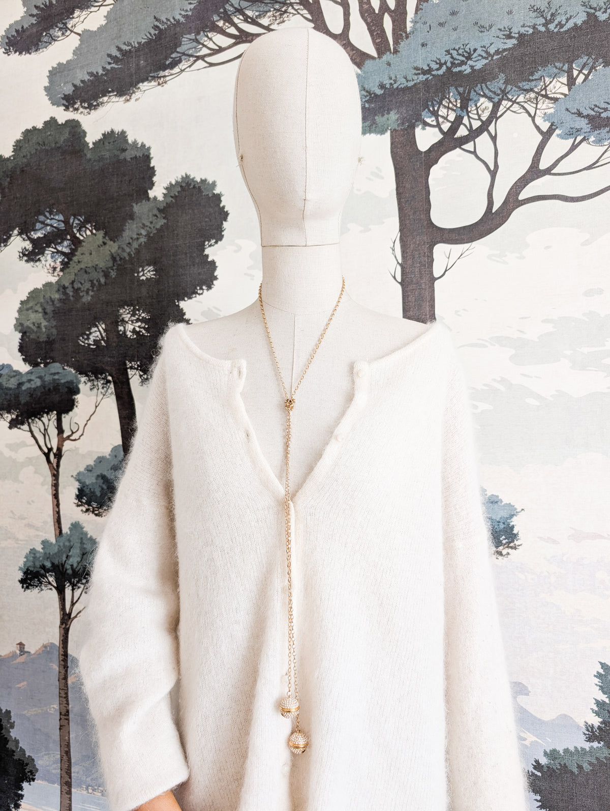 Collier Agatha grelots à nouer