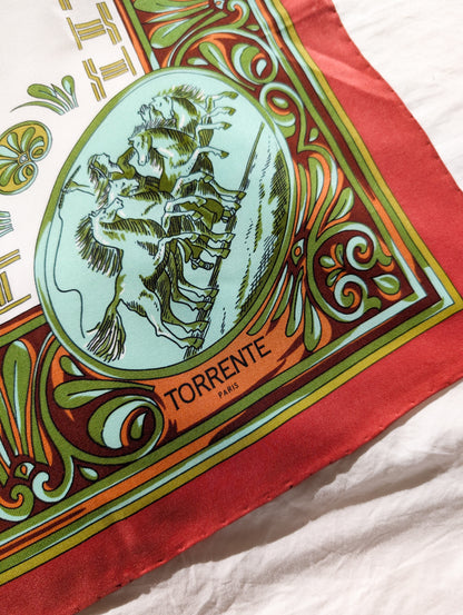 Foulard en soie Torrente