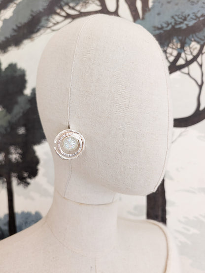 Boucles cabochon Dolce Vita, oreilles percées
