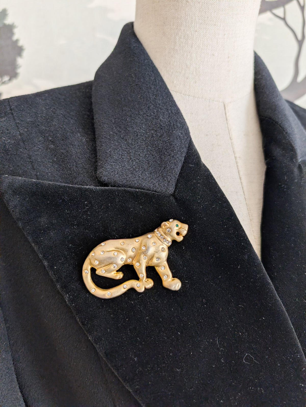 Broche panthère américaine