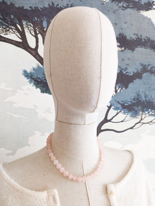 Collier en Quartz rose