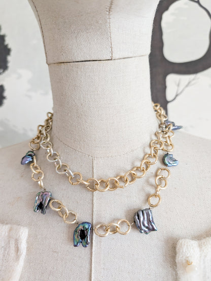 Sautoir perles veritables