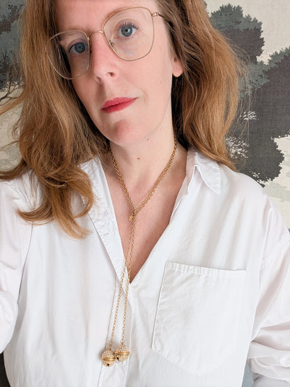 Collier Agatha grelots à nouer
