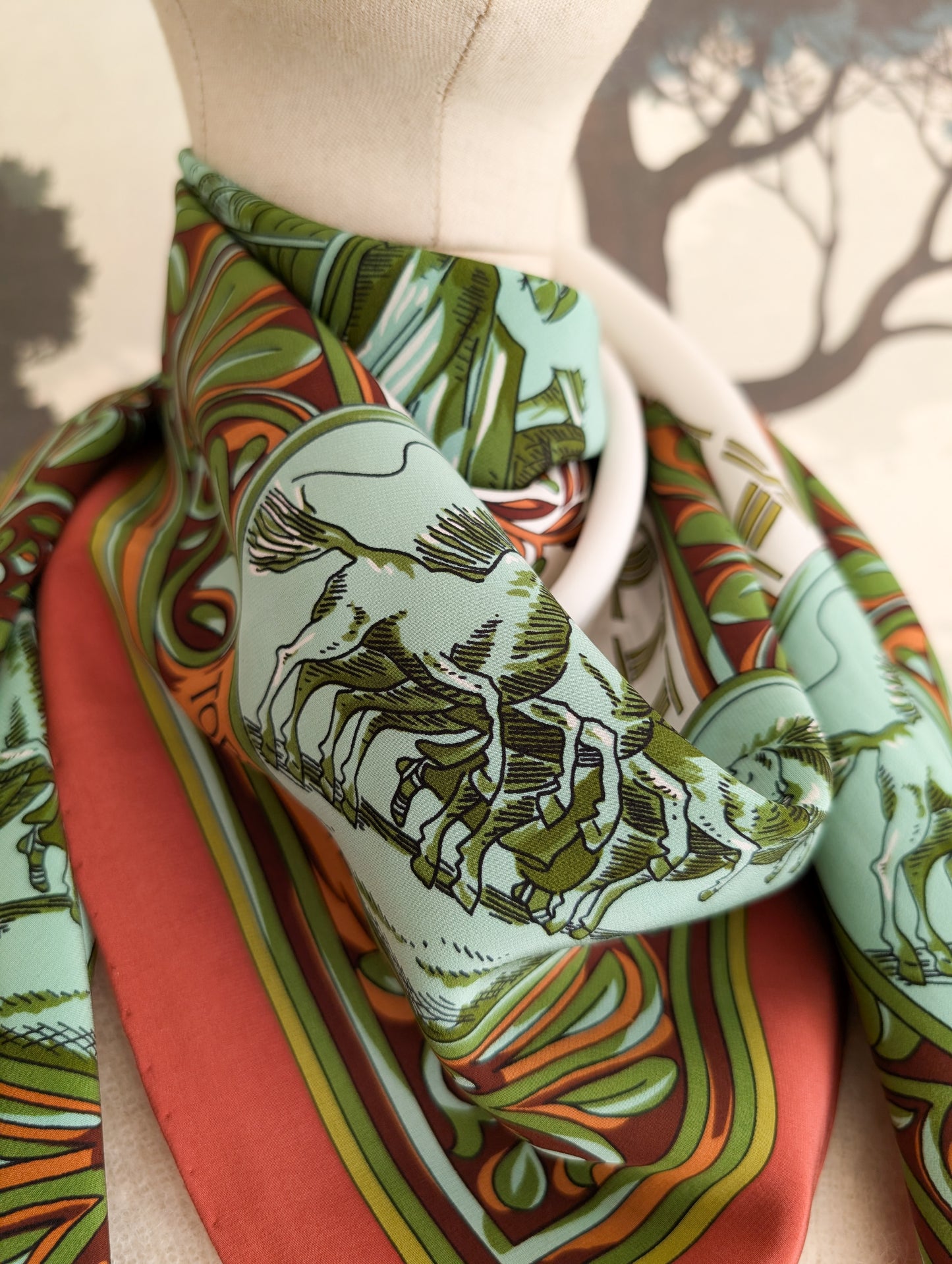 Foulard en soie Torrente