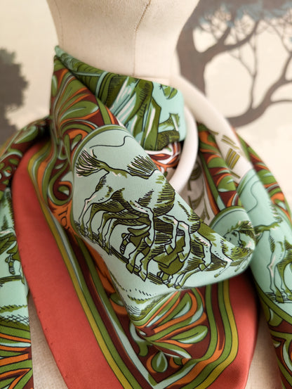 Foulard en soie Torrente