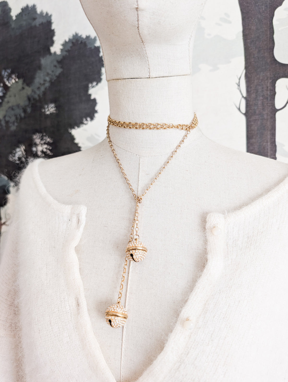 Collier Agatha grelots à nouer