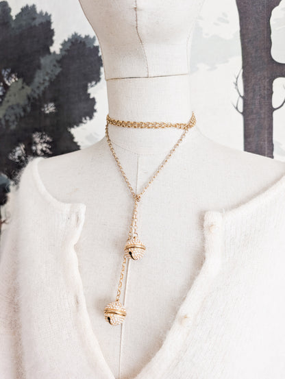 Collier Agatha grelots à nouer