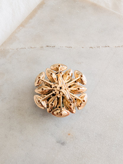Broche cristaux 50's