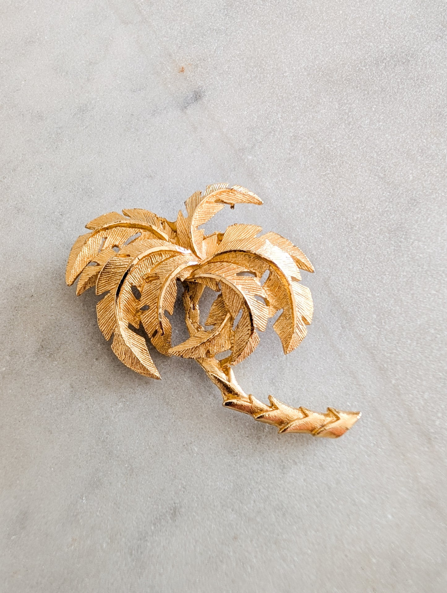 Broche palmier Américaine 1960