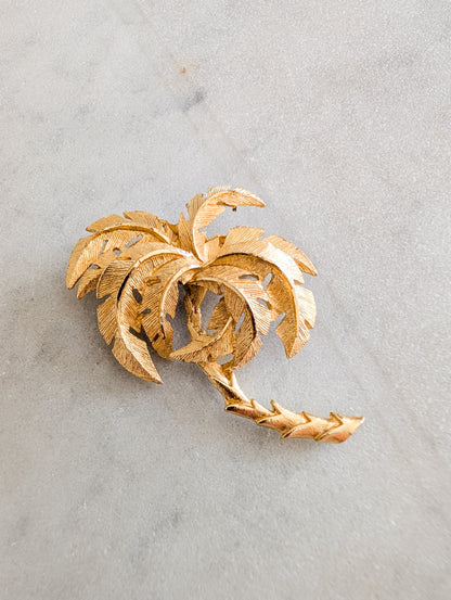 Broche palmier Américaine 1960