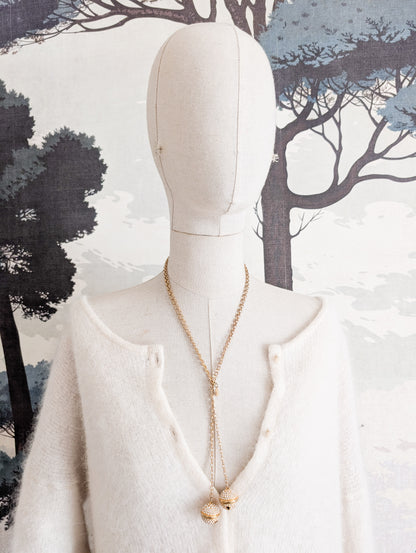 Collier Agatha grelots à nouer
