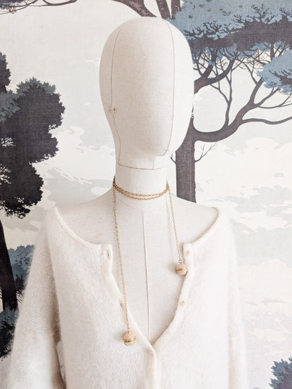 Collier Agatha grelots à nouer