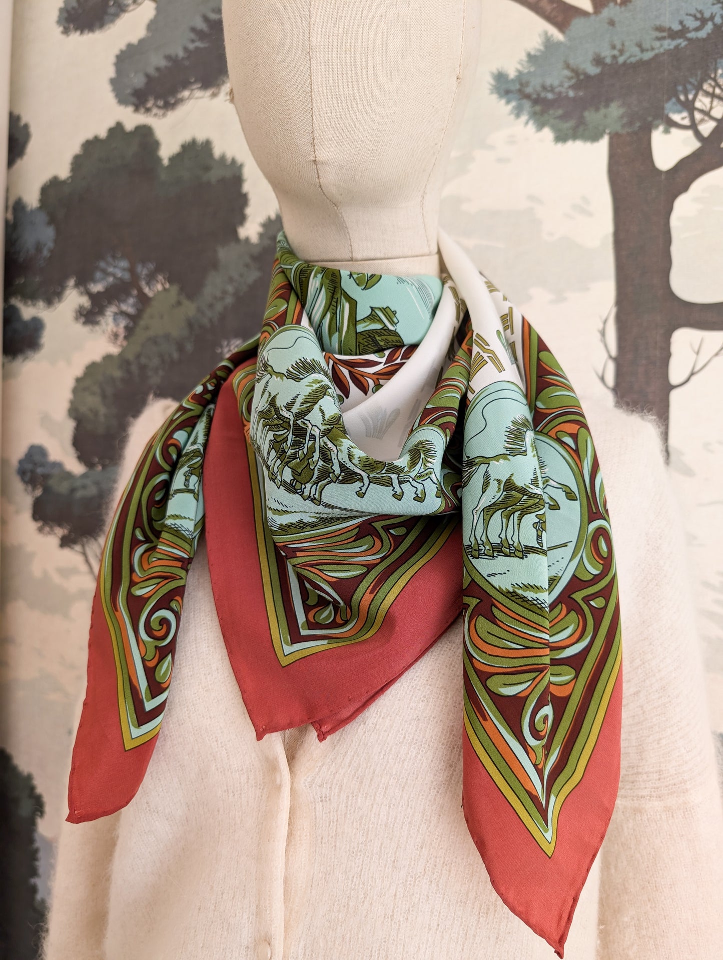 Foulard en soie Torrente