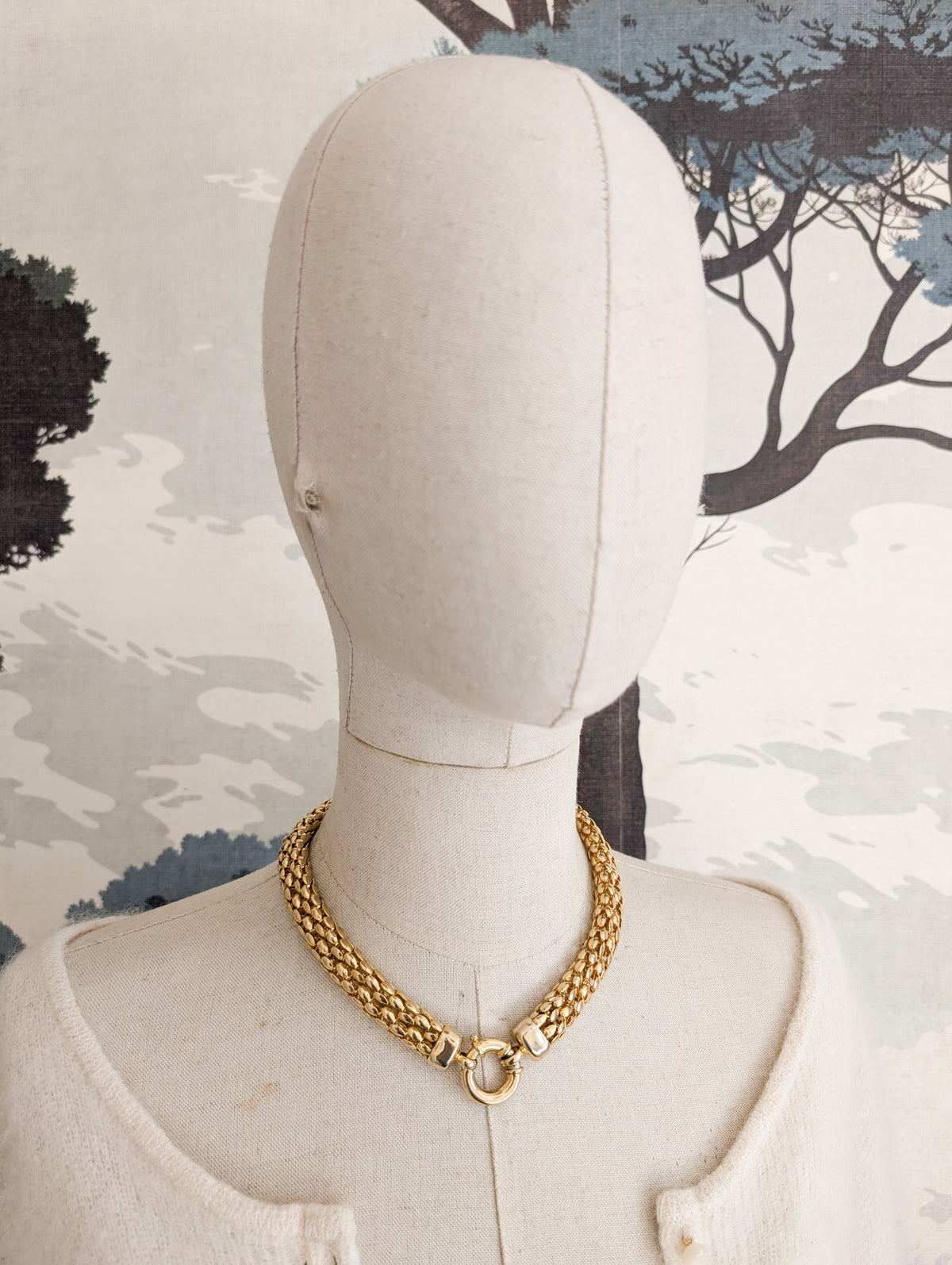 Collier maille 80's