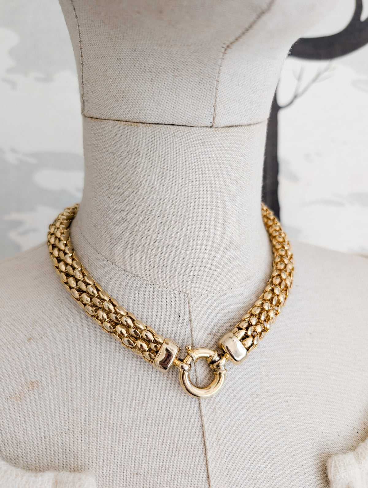 Collier maille 80's