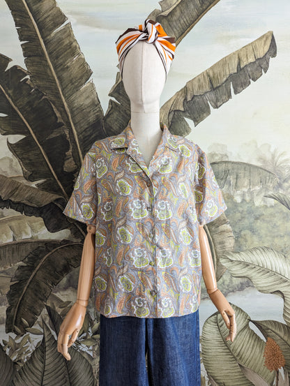 Chemise motif cachemire taille 44