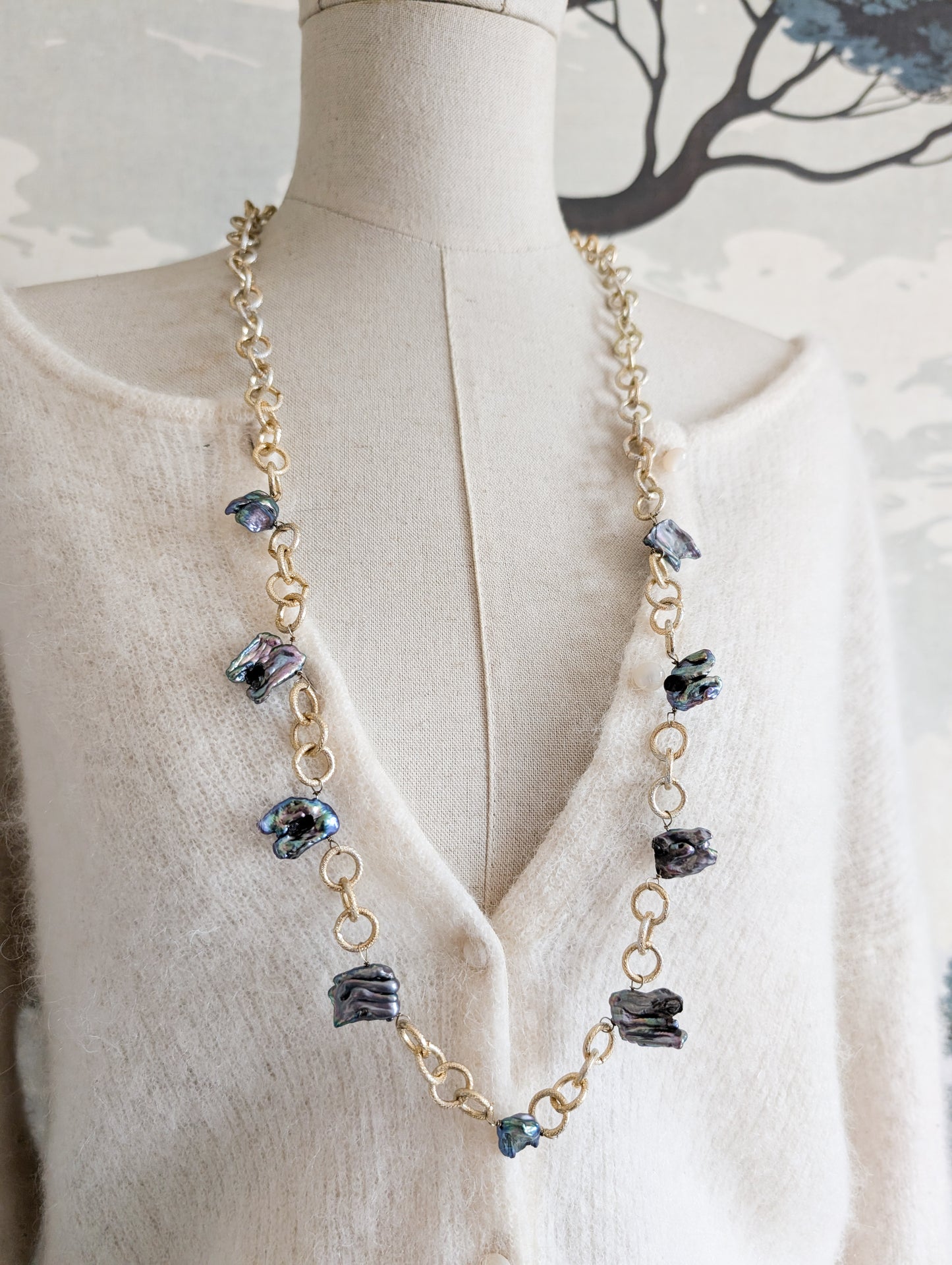 Sautoir perles veritables