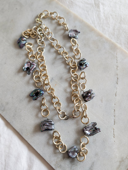 Sautoir perles veritables