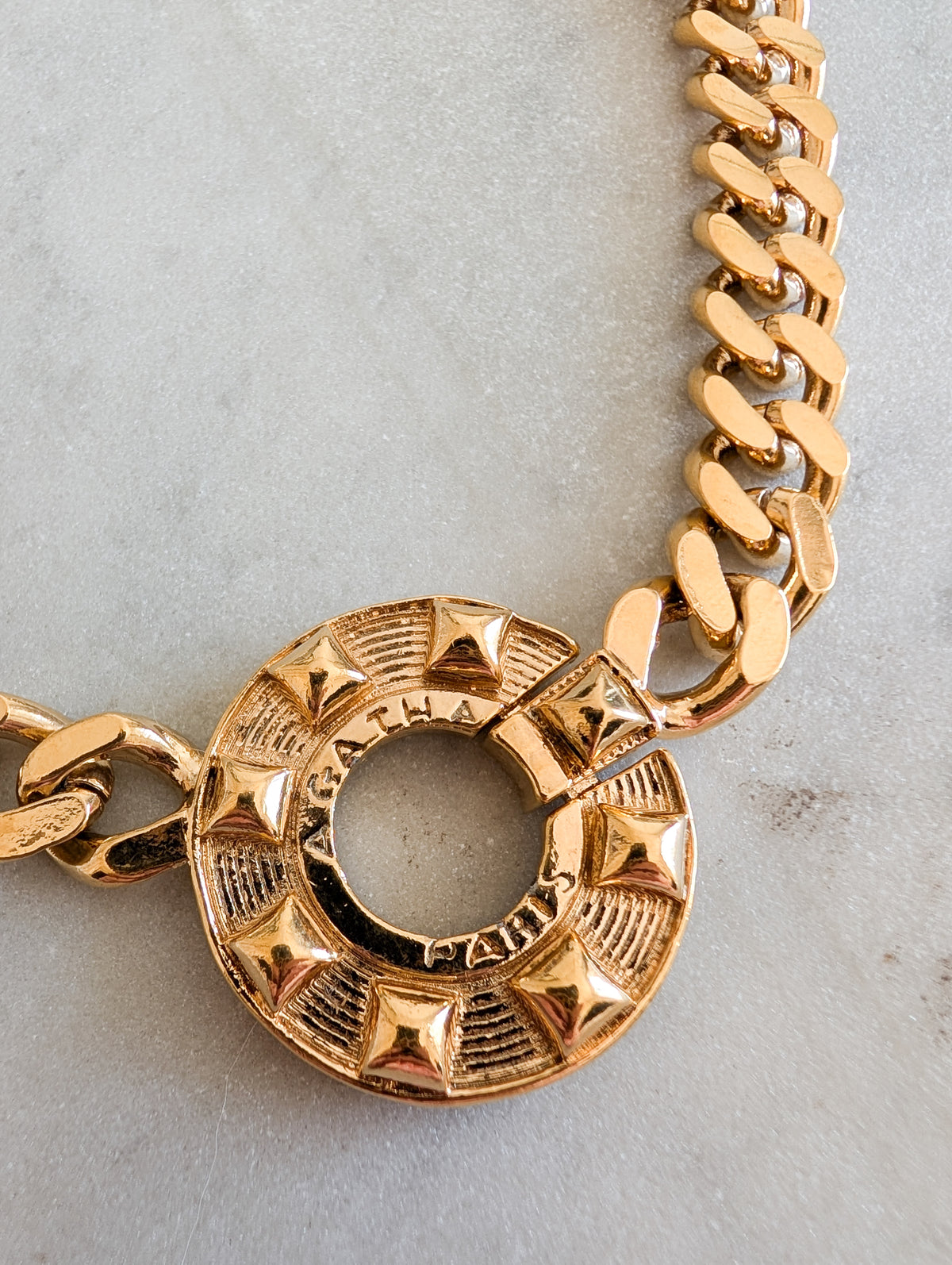 Collier gourmette Agatha